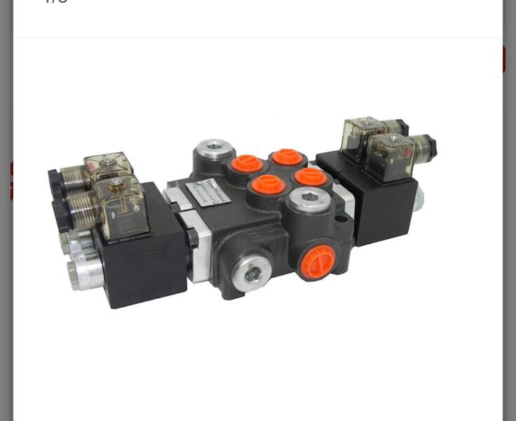 HIDRAULISKAIS SADALĪTĀJS 2 SEKCIJAS 50L ELEKTRISKĀ 12V VAI 24V (JAUTAT PA CENU UN PIEEJAMIBU)